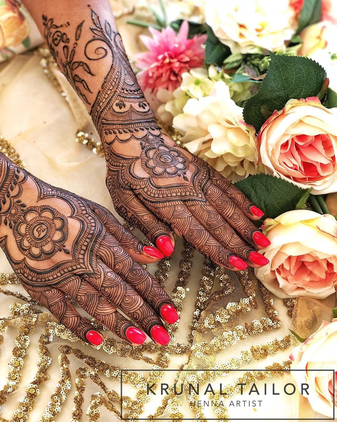 Unique Back Hand Mehndi Designs For The Bridesmaids Wedmegood