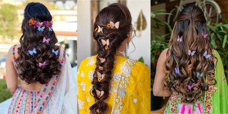 Butterflies In Hair The Newest Mehendi Hairstyle