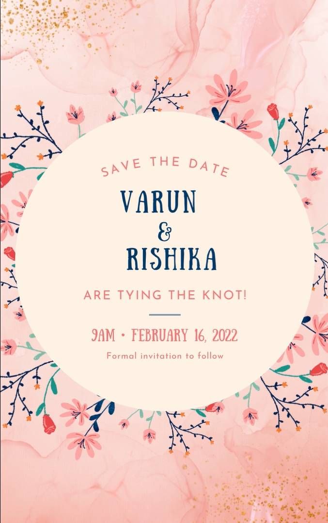 Floral Incantation (Save The Date)