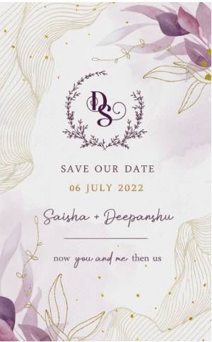 Lavender Charm (Save the Date)