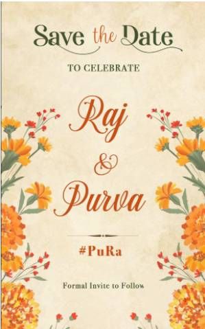 Calendula Psyche (Save the Date)