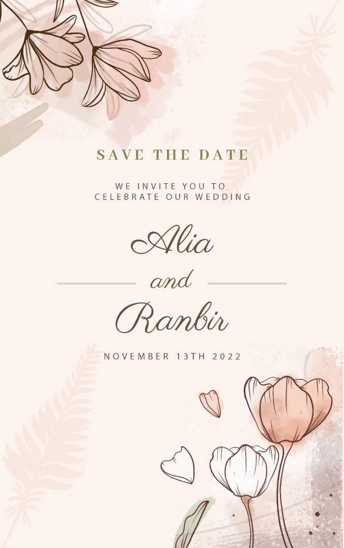 Wedding Invitation Save The Date Home Interior Design