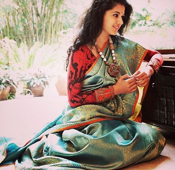 Afternoon Party Wear Paithani Silk Sari | Wedding Shaadi Function Dress