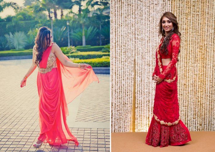 indo western outfits for bride