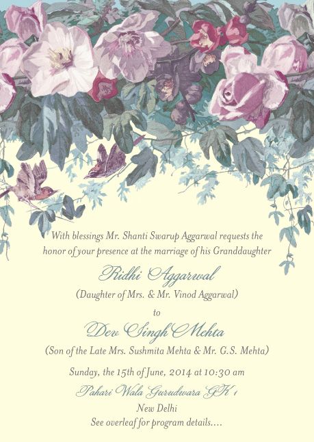 wedding card ridhi