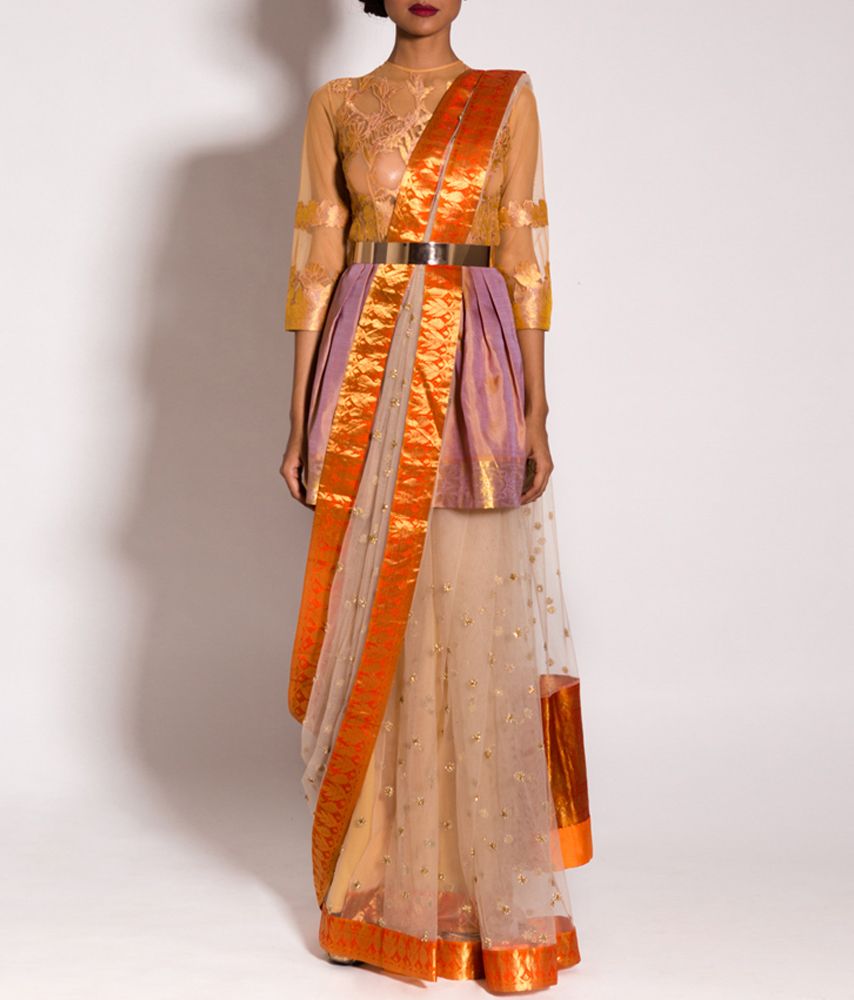 What's The Cancan Saree Drape?This Cool New Way To Wear Your Kanjeevarams  Is Totally DOPE!