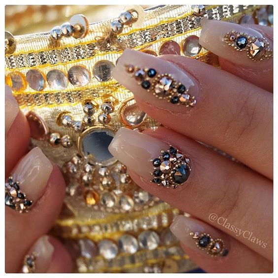 Nails glamour  Indian nails, Bridal nail art, Bridal nails