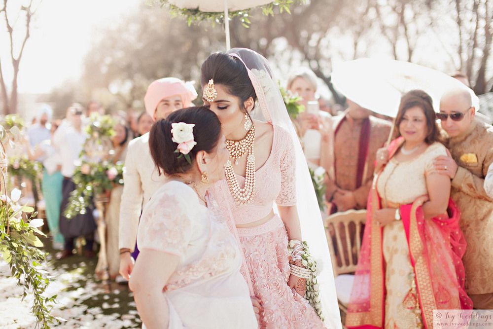 Ethereal Wedding In Blush Pink Of Ex Miss India USA 