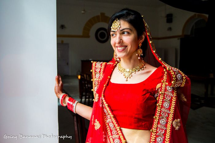 07-red bridal lehenga