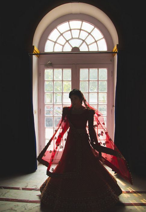 1-red bridal lehenga -001