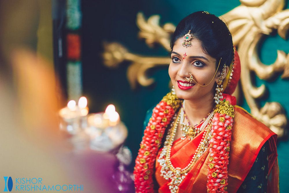 Traditional Hyderabad Telugu Wedding With A Kanjeevaram Bride Wedmegood 