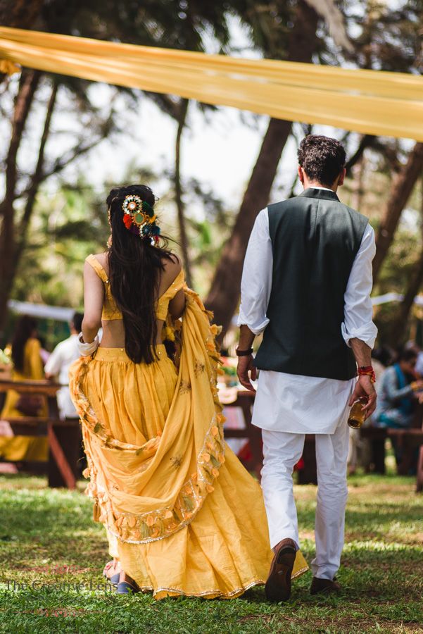 The Haldi Party In This Boho Wedding Is What You NEED To See! | WedMeGood