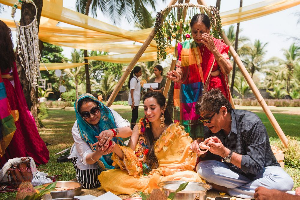 The Haldi Party In This Boho Wedding Is What You NEED To See! | WedMeGood