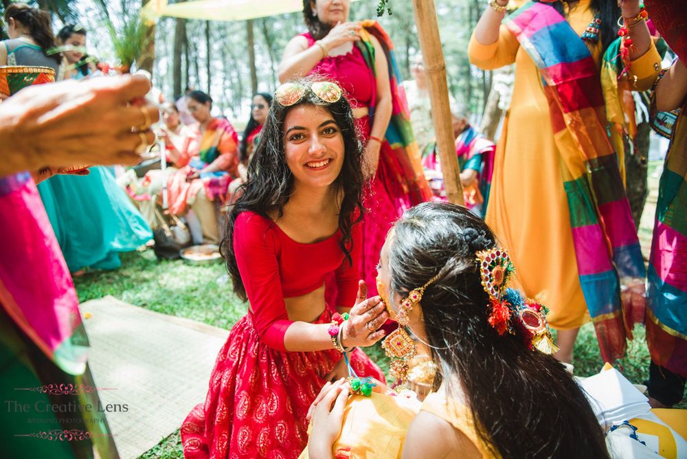 The Haldi Party In This Boho Wedding Is What You NEED To See! | WedMeGood