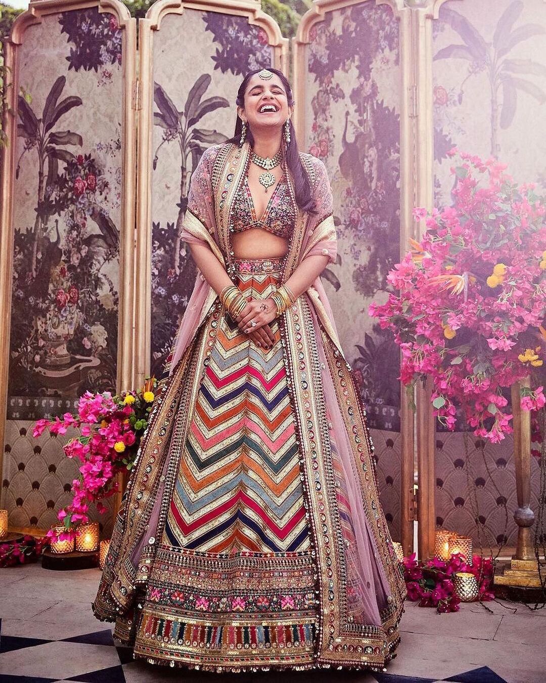 75 Sabyasachi Lehengas We Spotted On Real Brides Wedmegood 0337