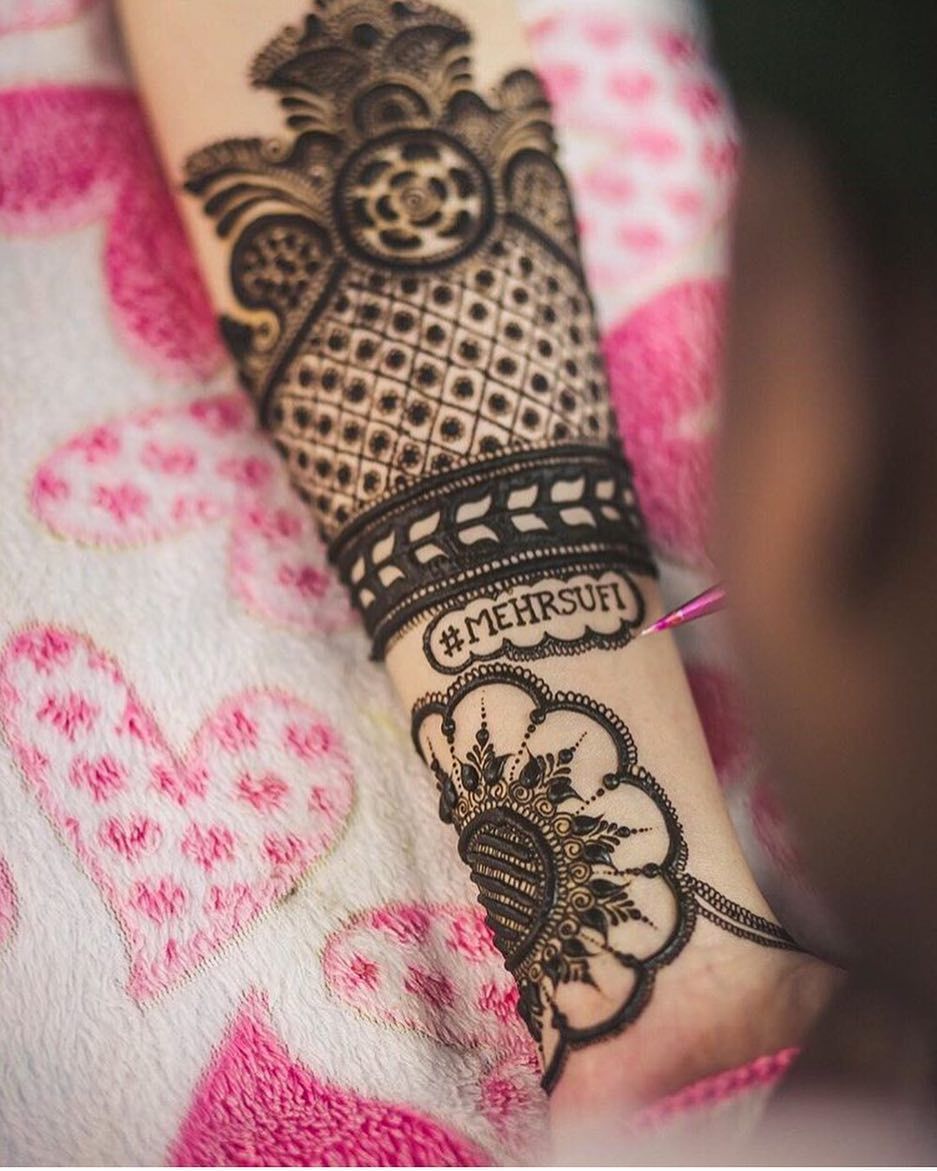 Mehndi with Wedding Hashtags