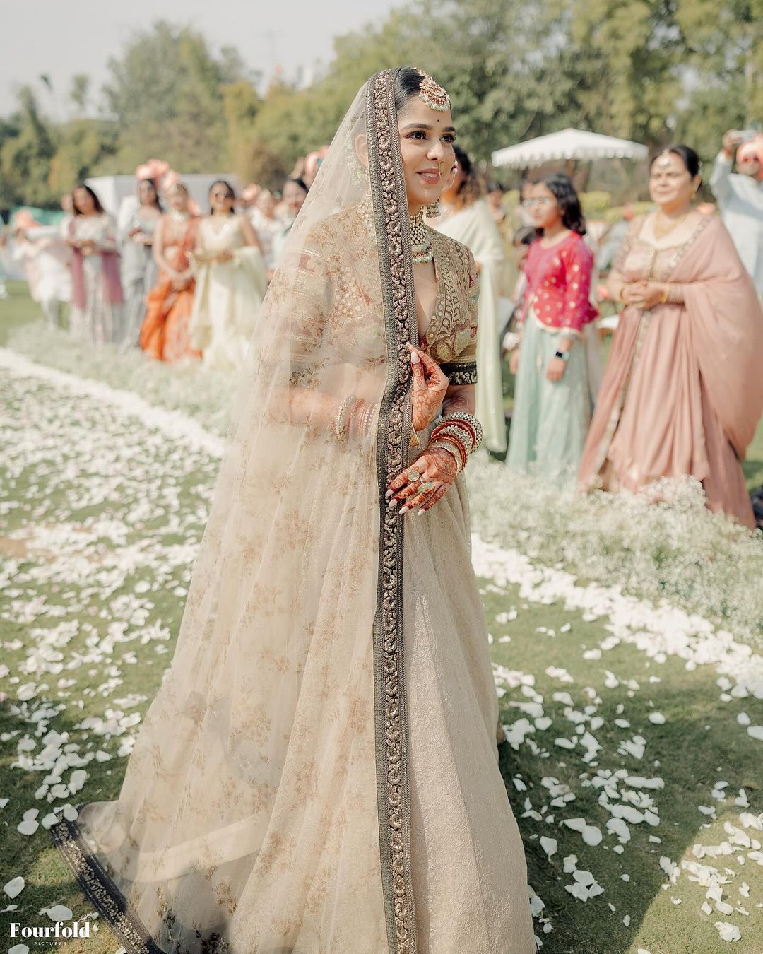 Most Offbeat & Unique Sabyasachi Lehenga Colours Spotted On Real Brides ...