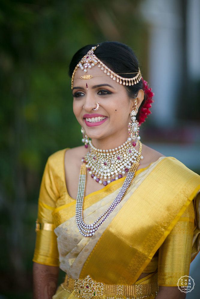 Peach & Mint Hyderabad Wedding With A Graceful Bride | WedMeGood
