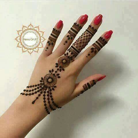 haathphool style mehendi design 