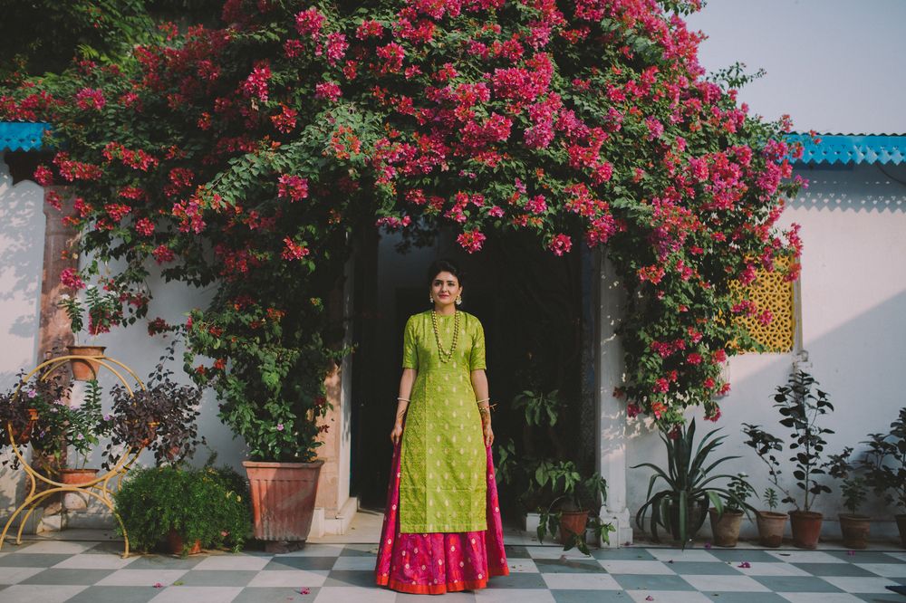Elegant Wedding In Jaipur With A Bride In A Unique Color | WedMeGood