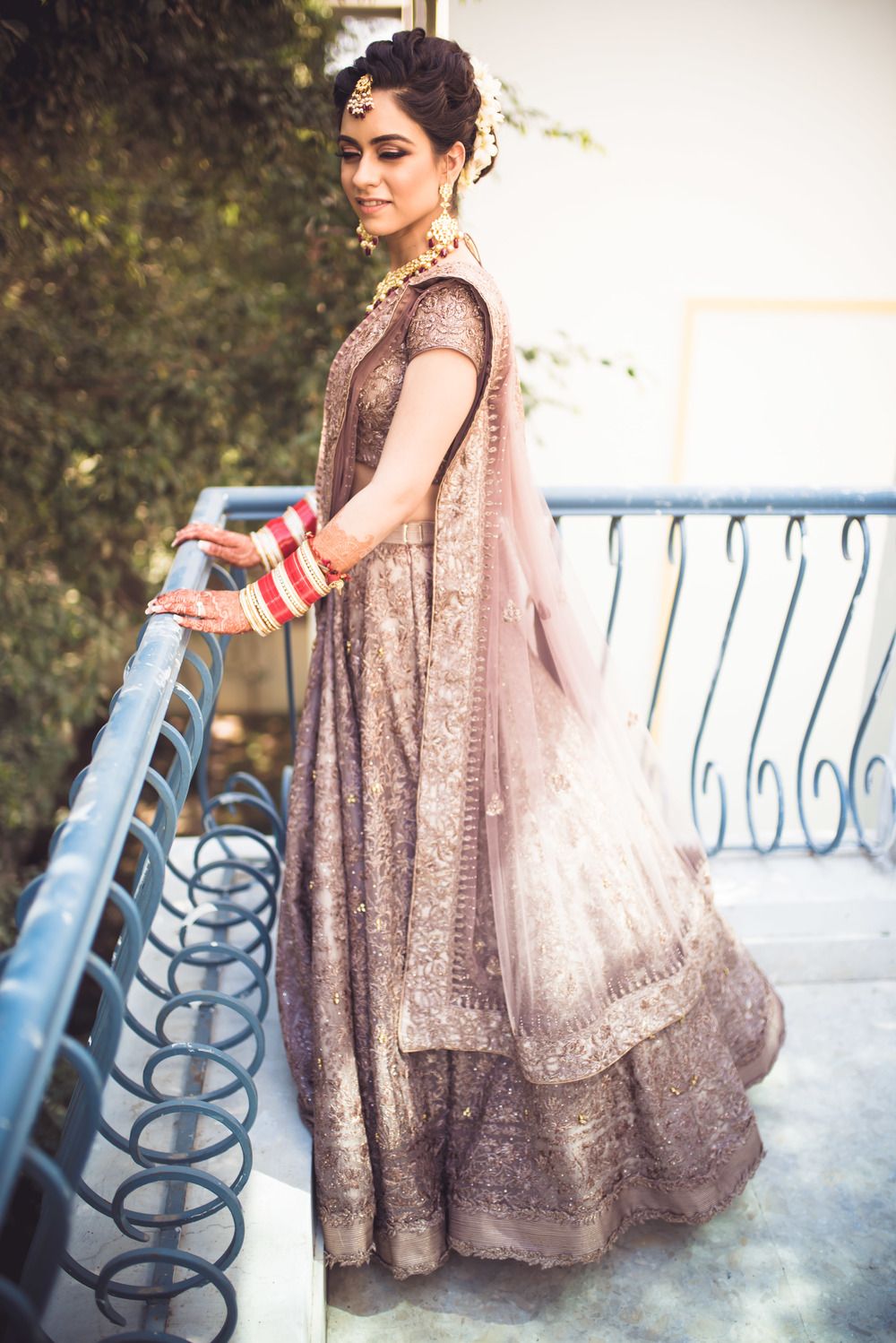 Beautiful Delhi Wedding With A Pretty Lilac Bride! | WedMeGood