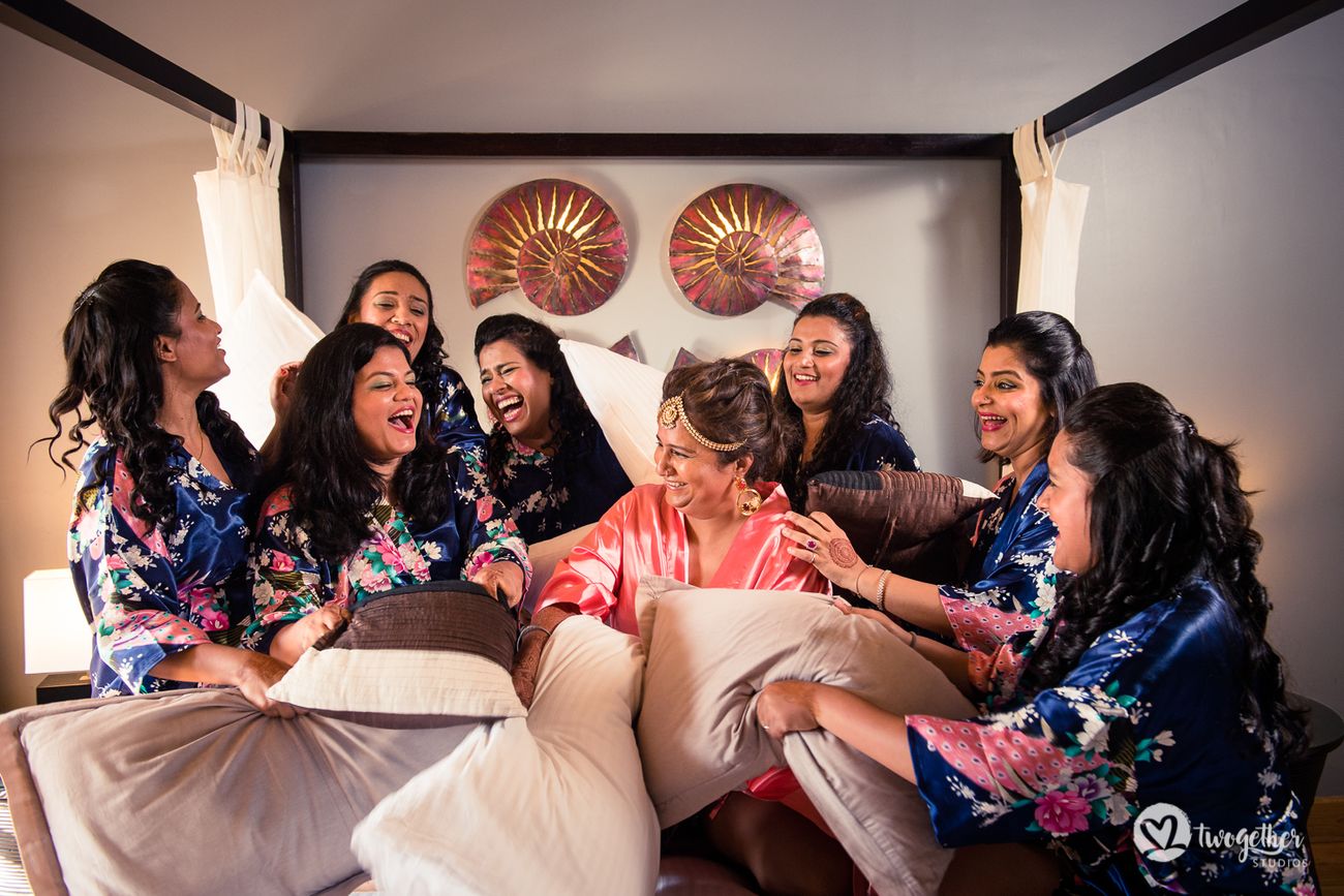 This Bride Had An Adorable Pre Wedding Getting Ready Shoot With Her Bridesmaids Wedmegood