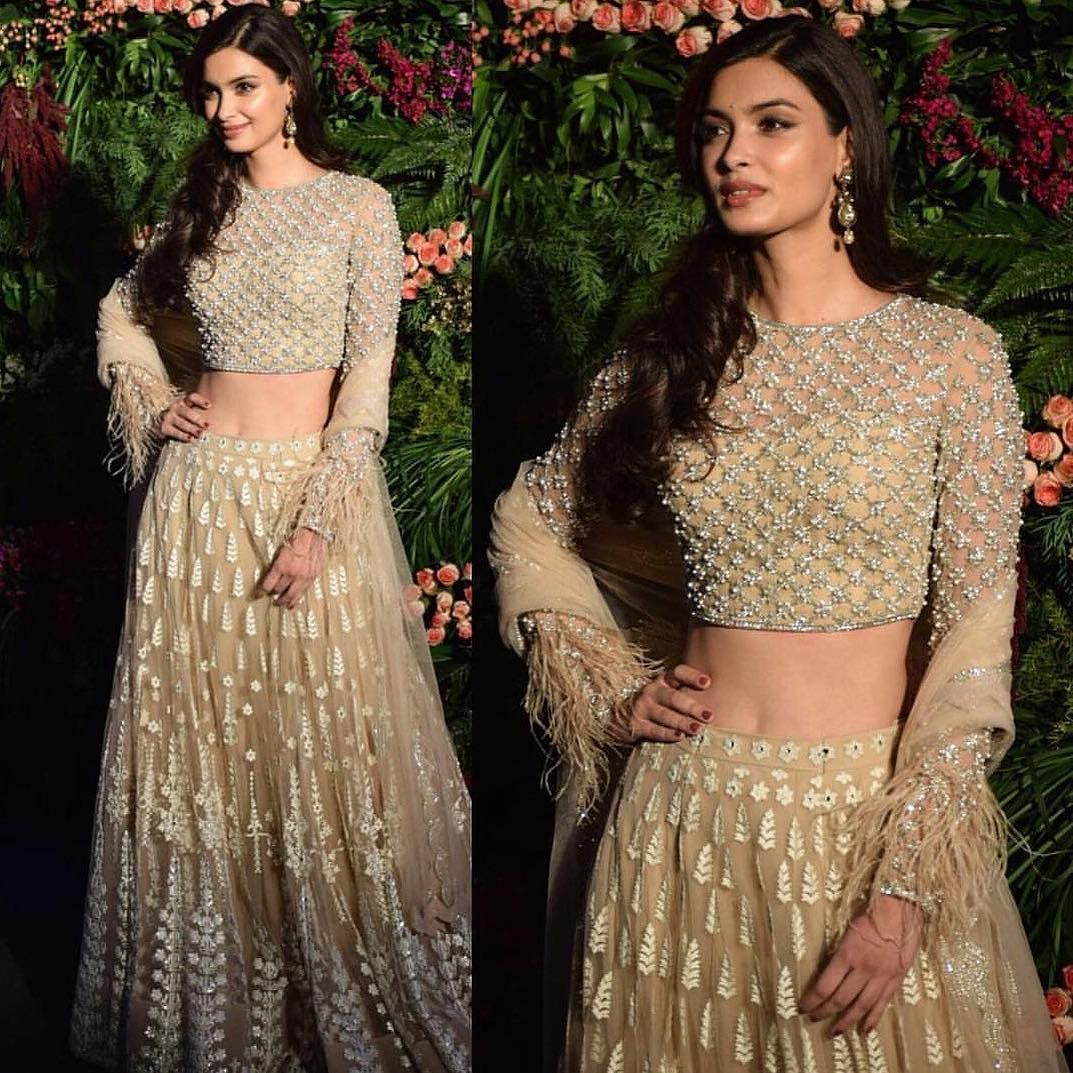 Diana penty lehenga on Anushka Sharma's reception