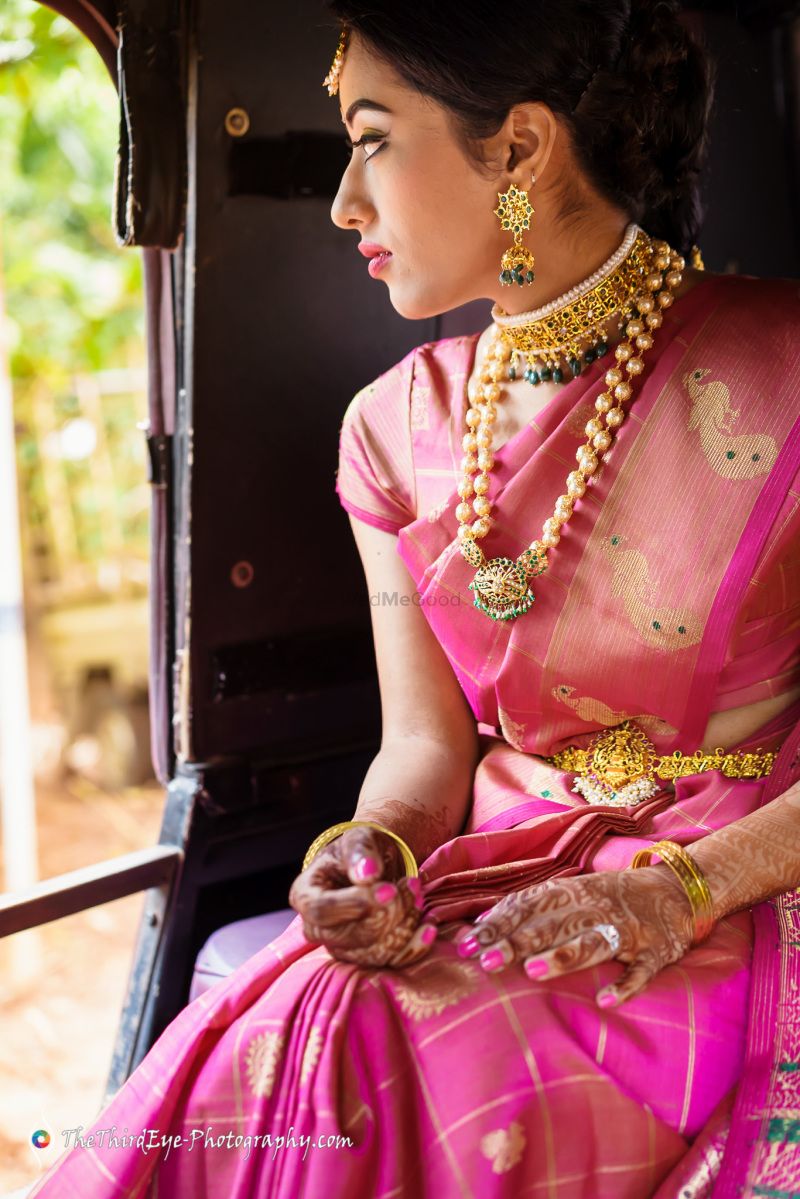Bright Pink Kanjivaram Pattu Saree