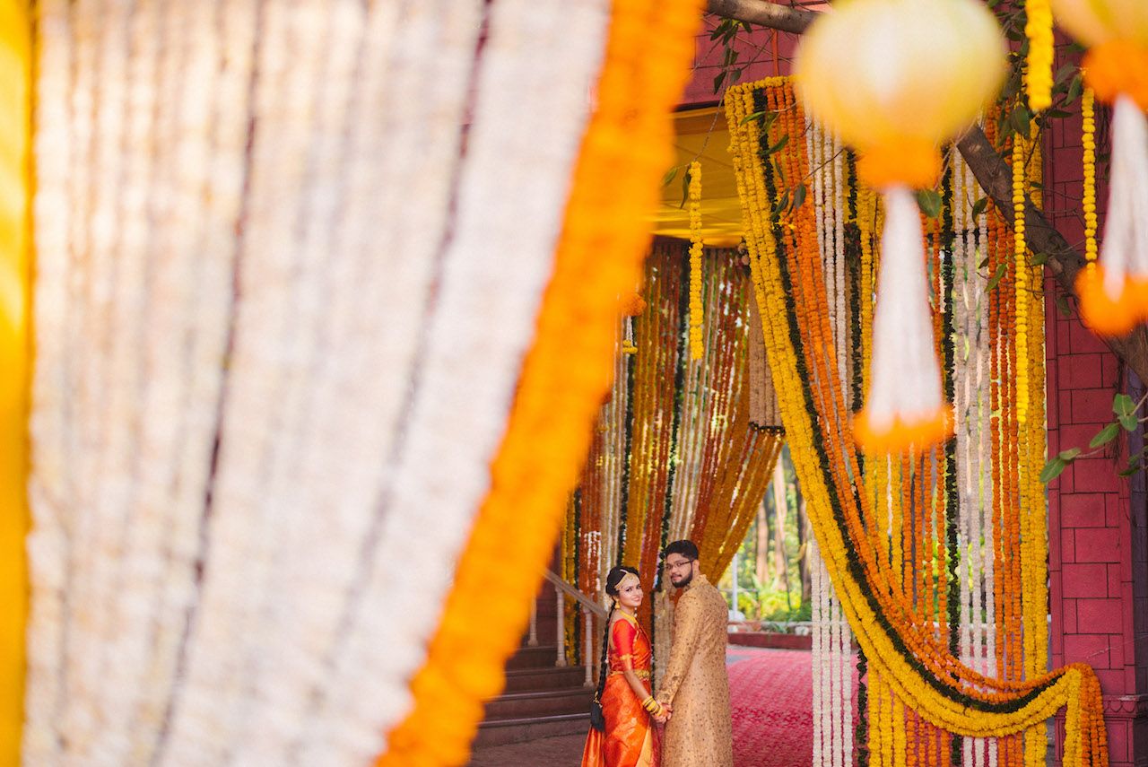 Pretty Mumbai South Indian Wedding With Silky Kanjeevarams Wedmegood