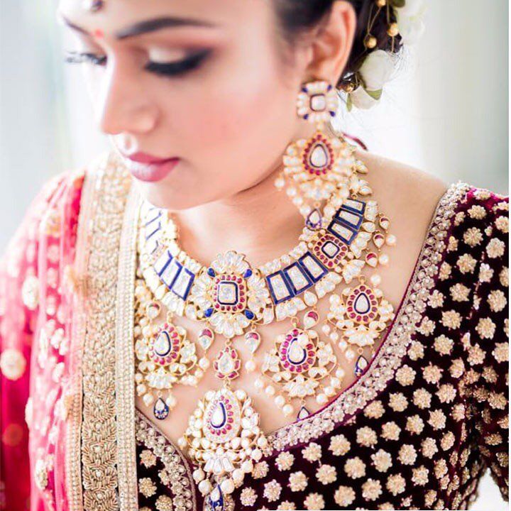 Real Brides Who Wore The Most Unique Colours In Their Bridal Jewellery ...