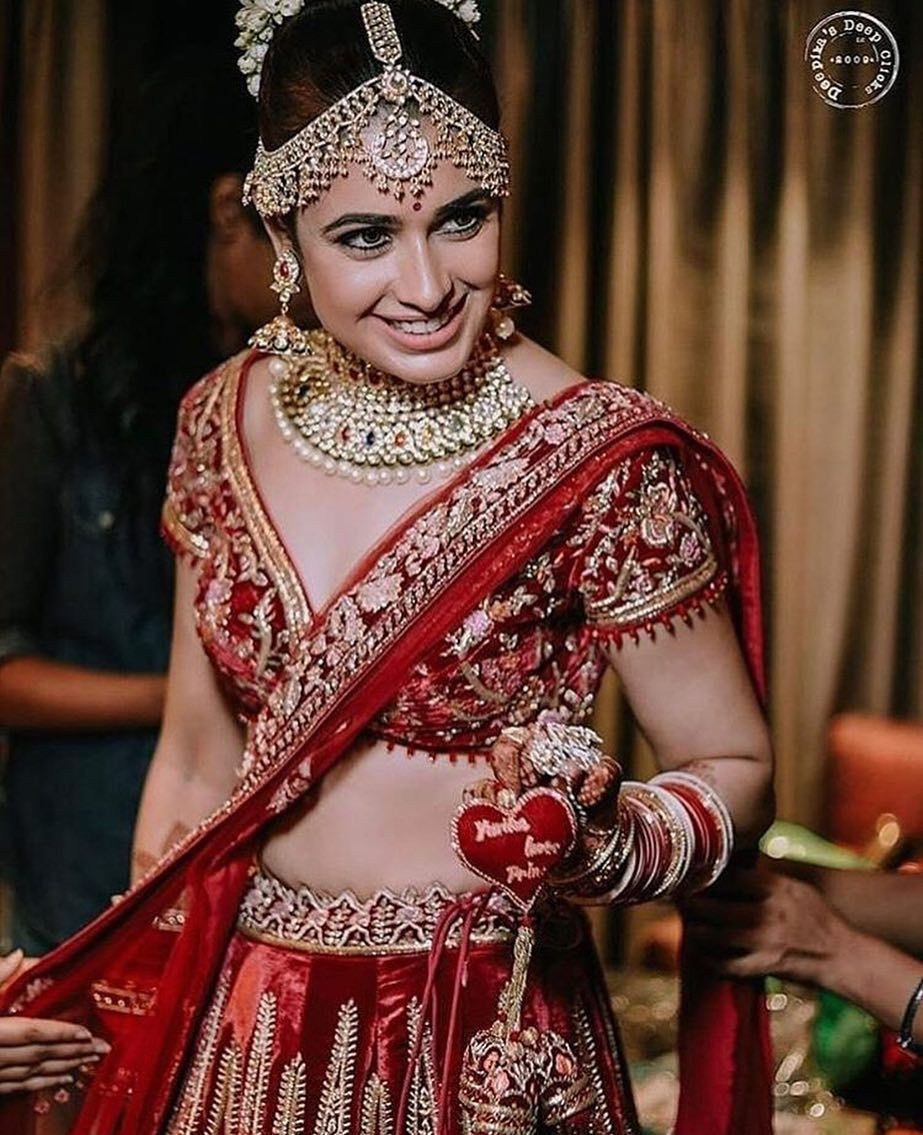 Yuvika chaudhary bridal lehenga