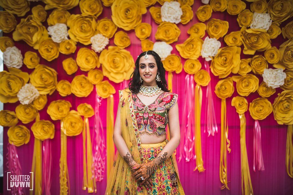 Butterfly shaped bridal blouse