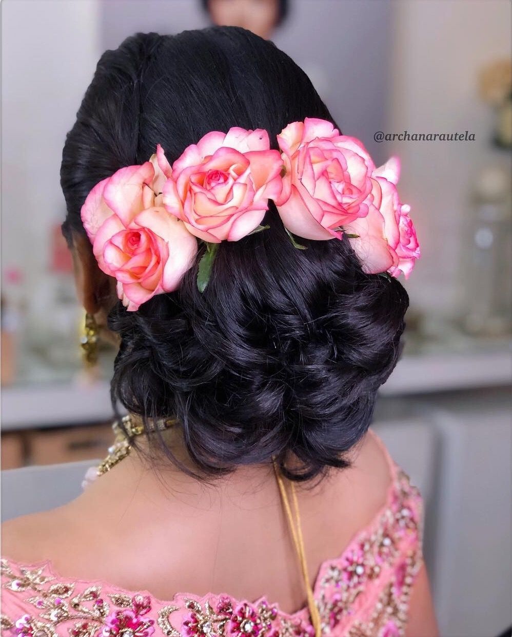 Samyak Handmade Rose Flower Juda Bun Hair Accessories Wedding Bridal Big Bun  Hair Piece Artificial Flower Ready to Wear Hairstyle Bun : Amazon.in: Beauty