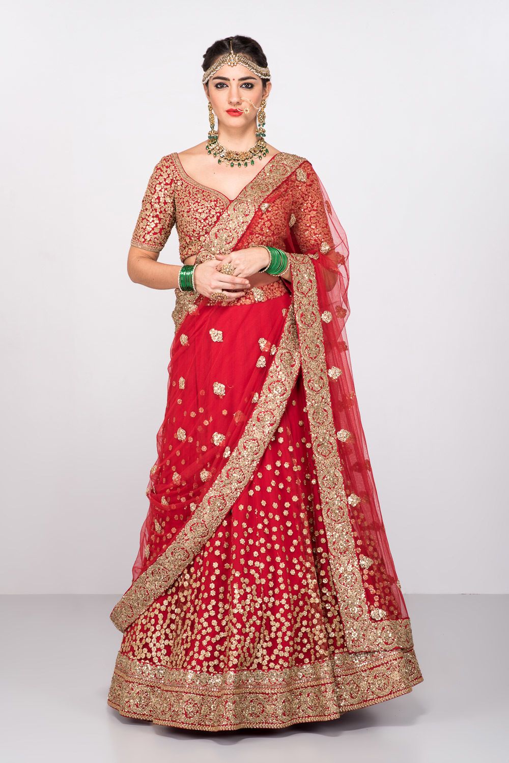 Designer bridal lehenga on rent