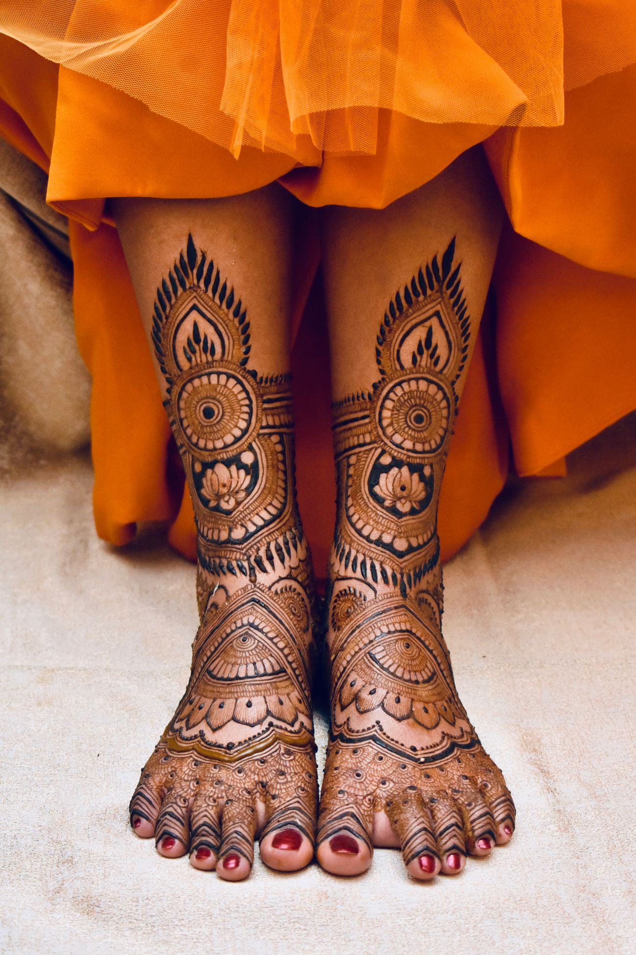 beautiful feet mehendi design 