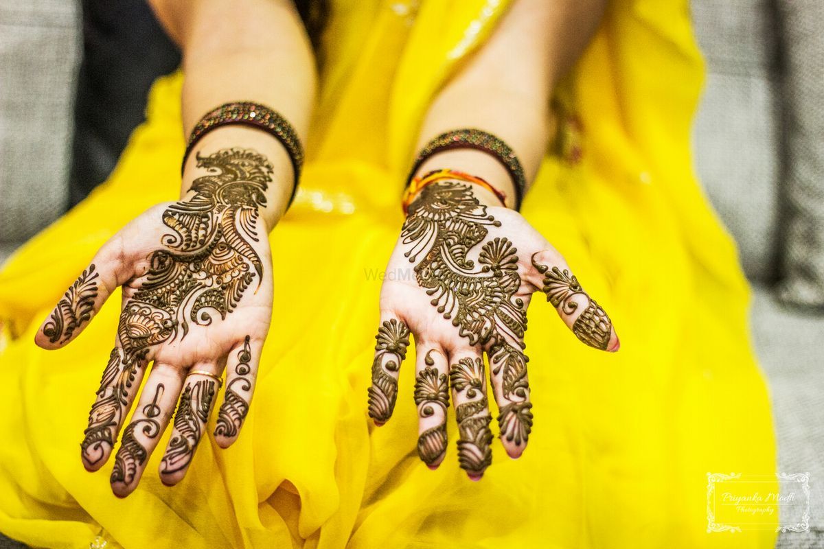 bel leaf mehendi design 