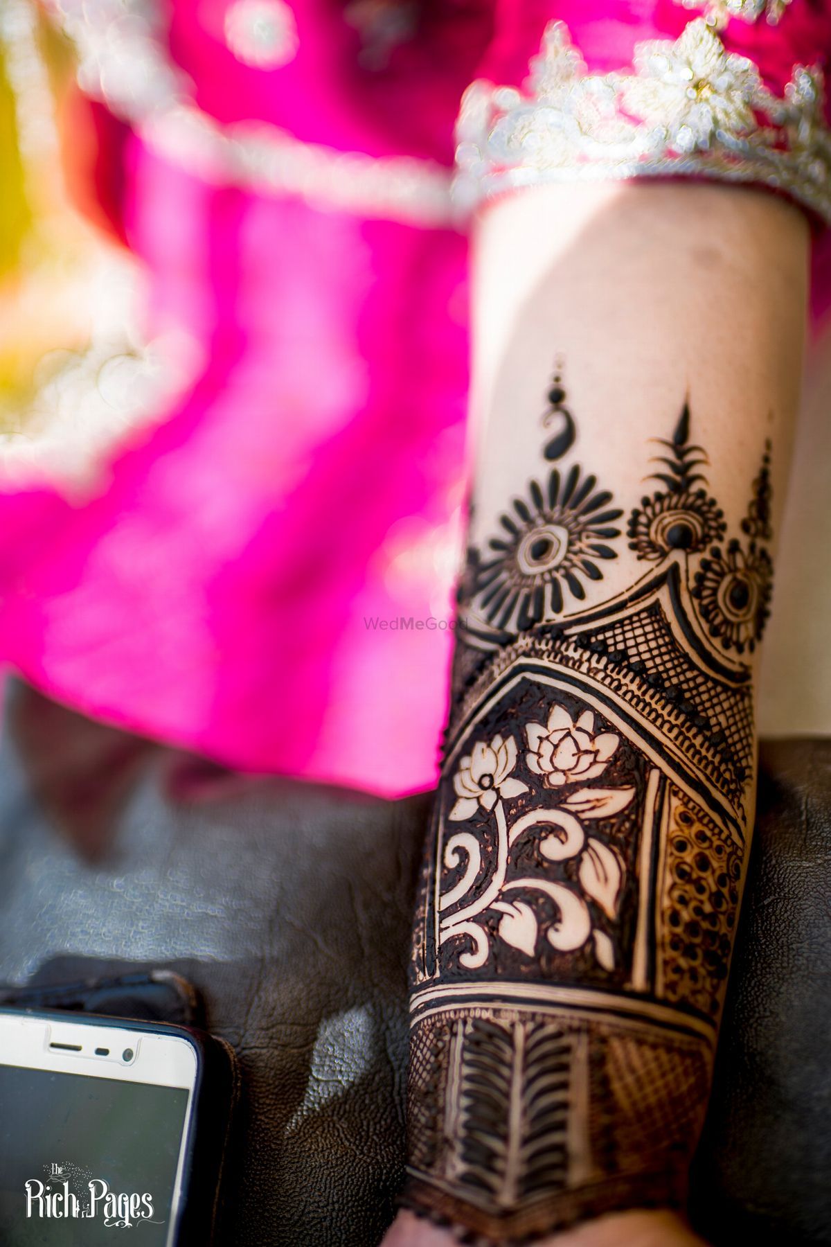 lotus motif mehendi design