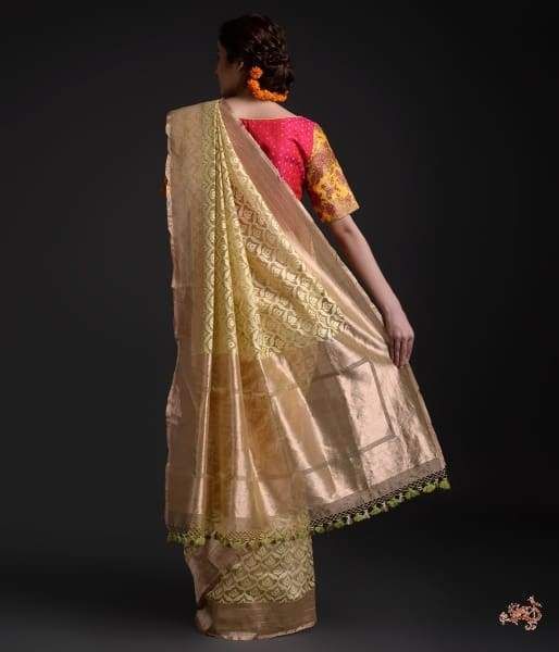 Golden Tissue Banarasi Saree