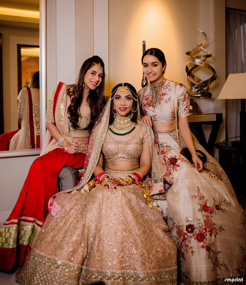 Stunning Blush Nude Bridal Lehengas That Are A Feast For The Eyes