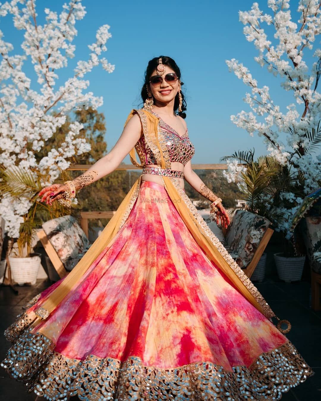 The Coolest Boho Chic Lehengas We Spotted On Real Brides Wedmegood 