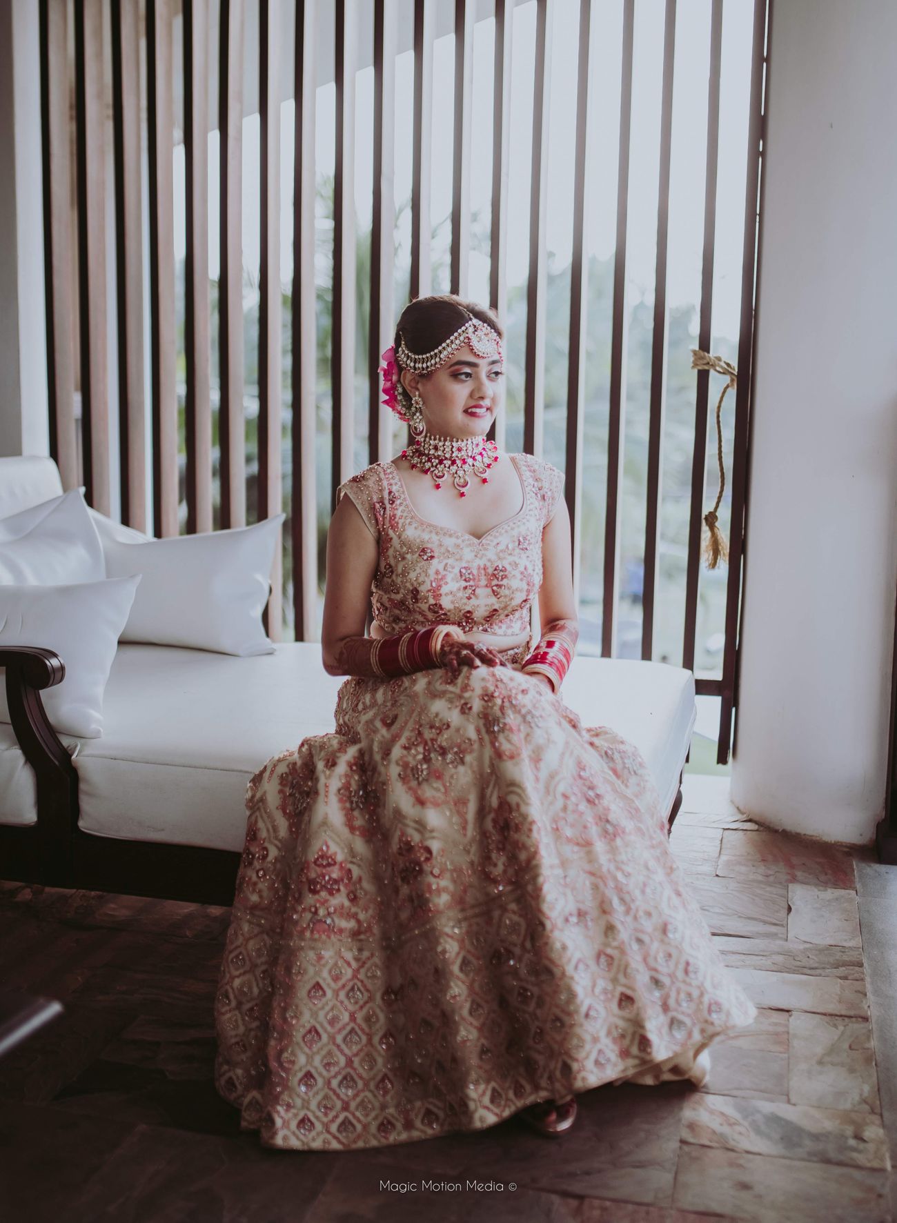 A Stunning Dusk Wedding In Kerala With The Bride In A Gorgeous Peach ...