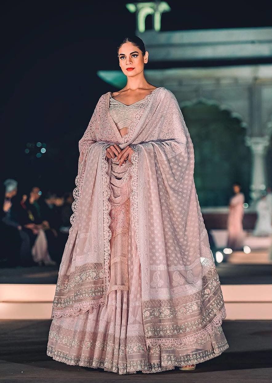 Rahul Mishra Chikankari Bridal Lehenga