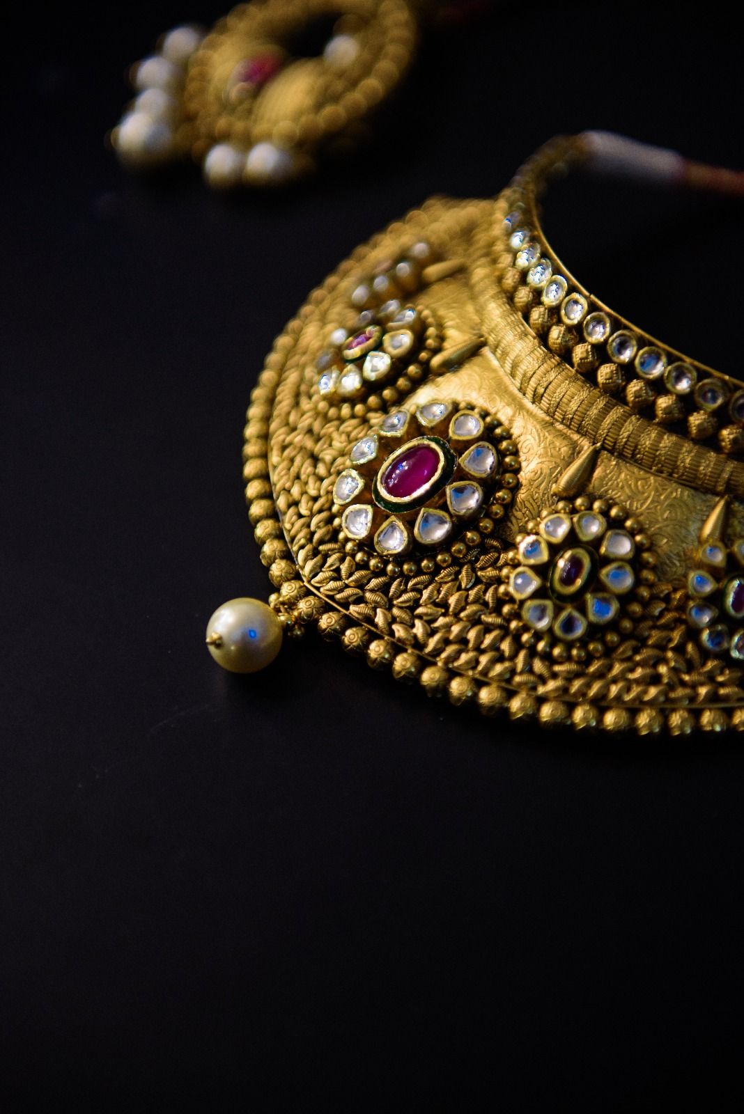 bridal jewellery golden colour