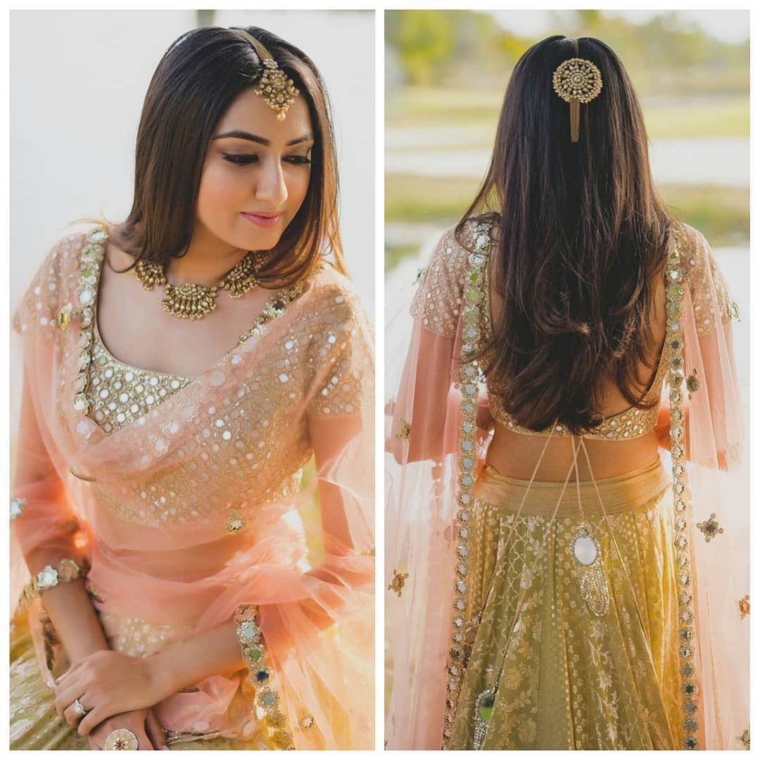 Mirror Work Lehengas Where To Get Them Wedmegood 