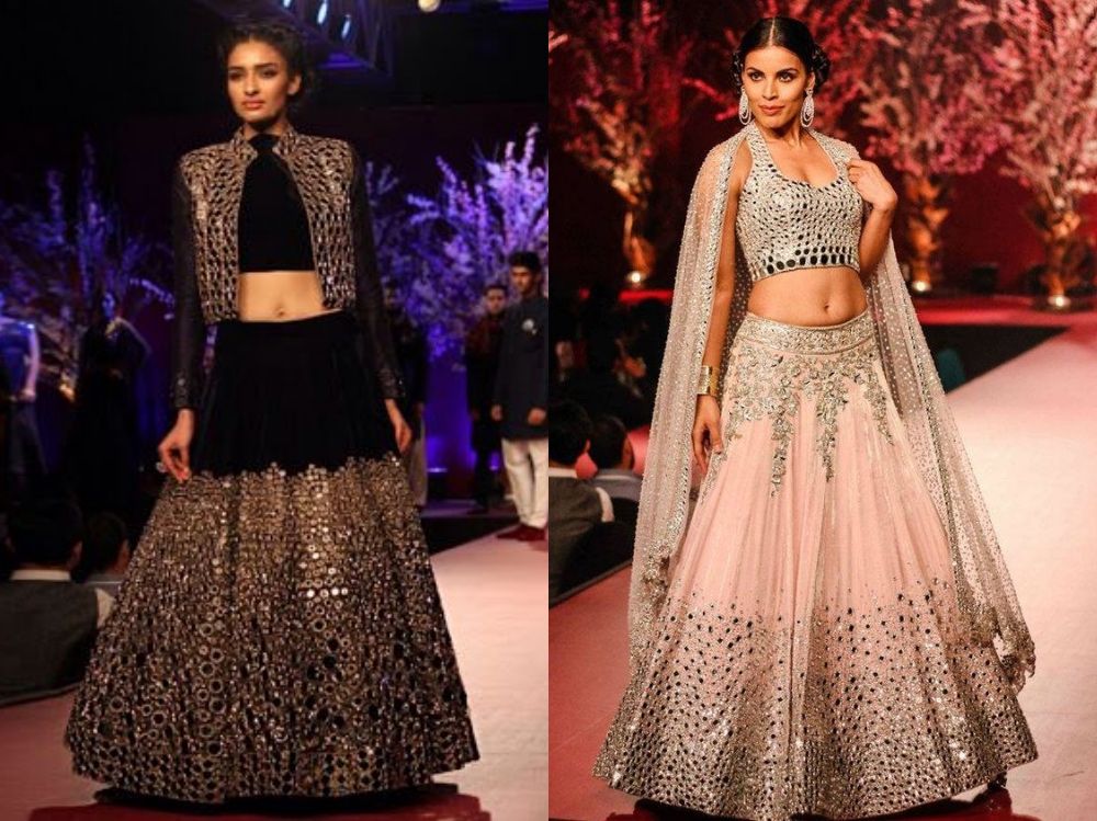 Manish Malhotra mirror work lehengas