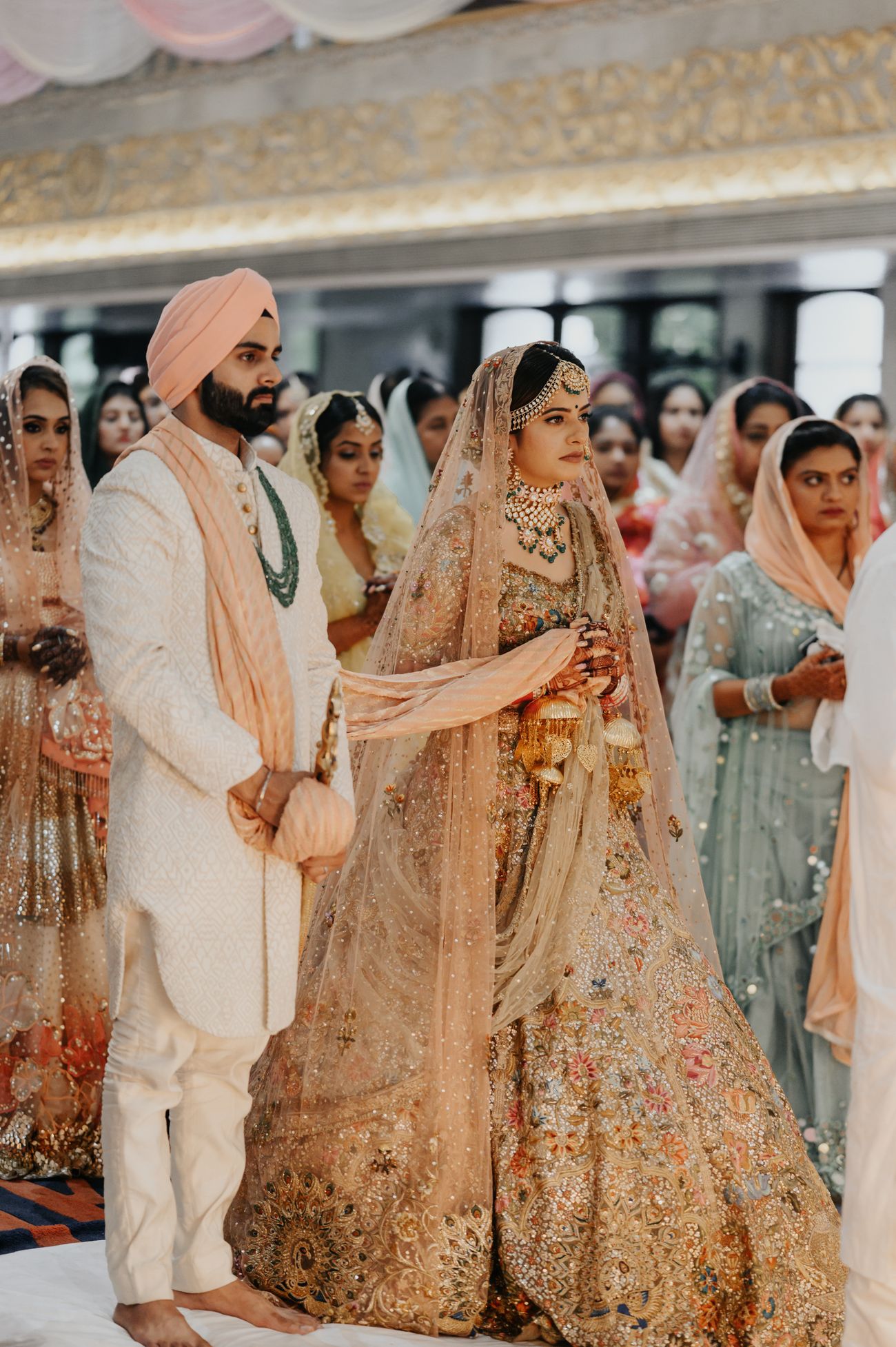 Elegant Mumbai Wedding With The Bride In A Beautiful Pastel Pink