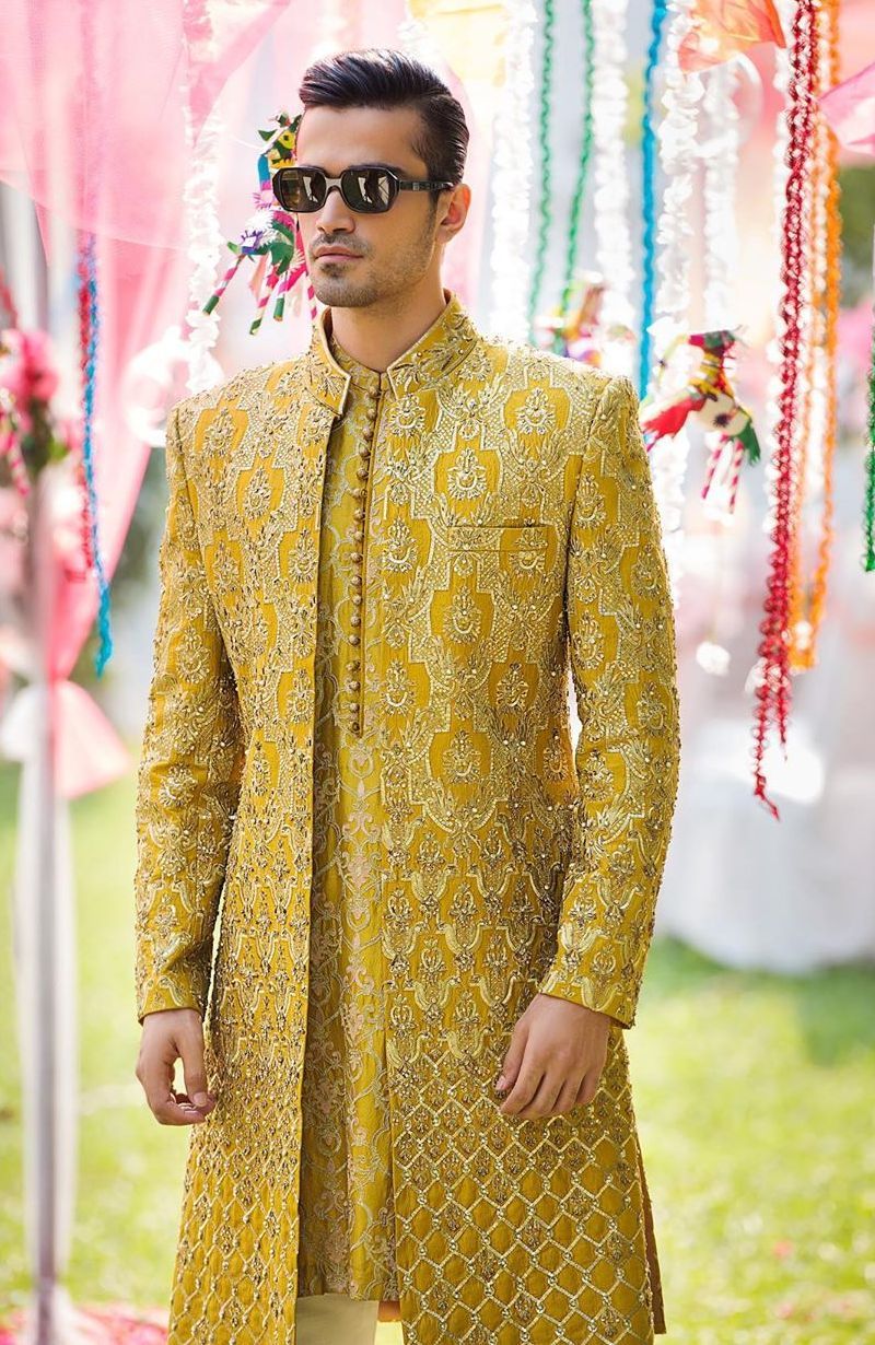 Saffron Designer Sherwani