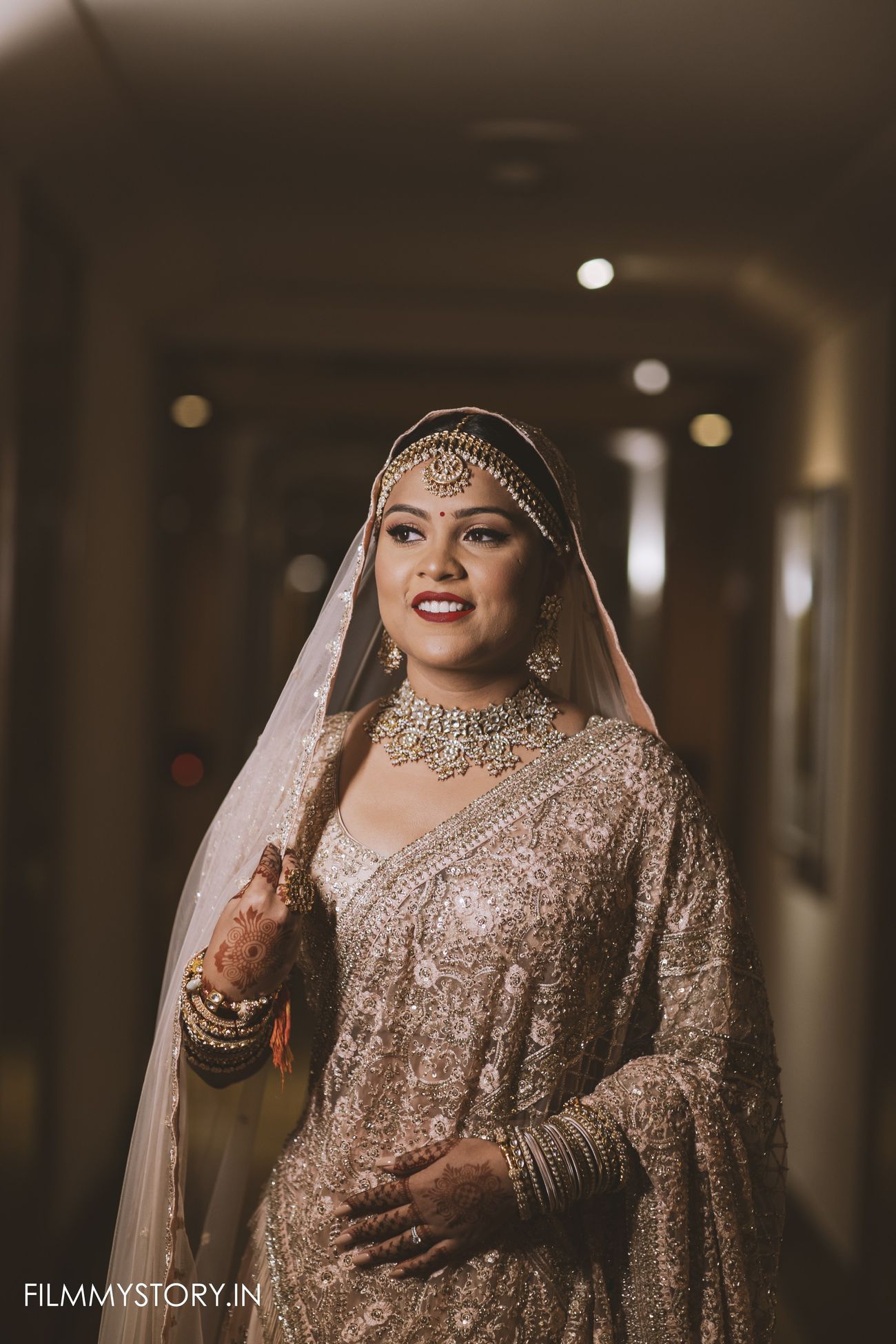 Intimate Delhi Wedding With Floral Decor & A Couple In Pastels | WedMeGood