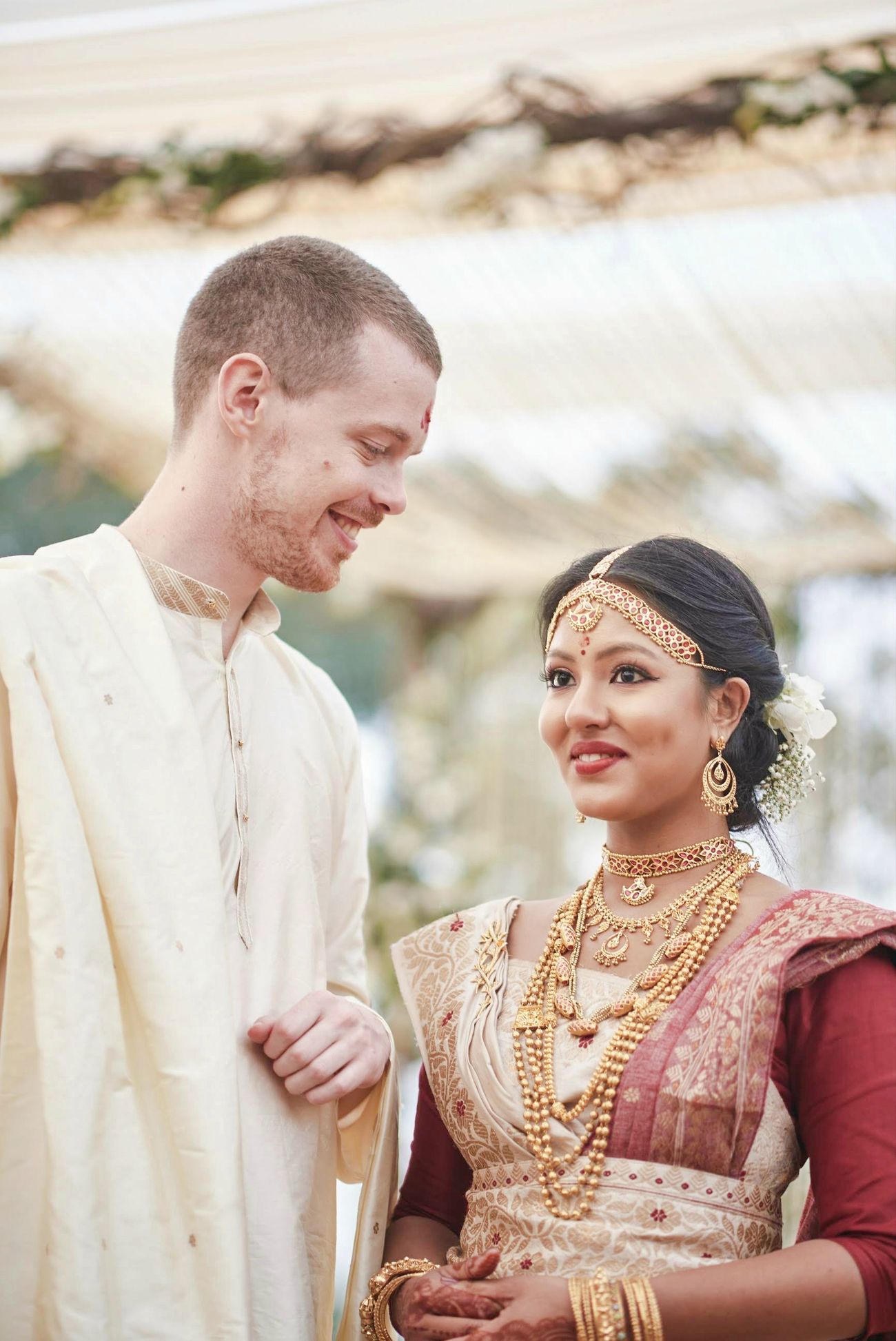 Assamese wedding couple