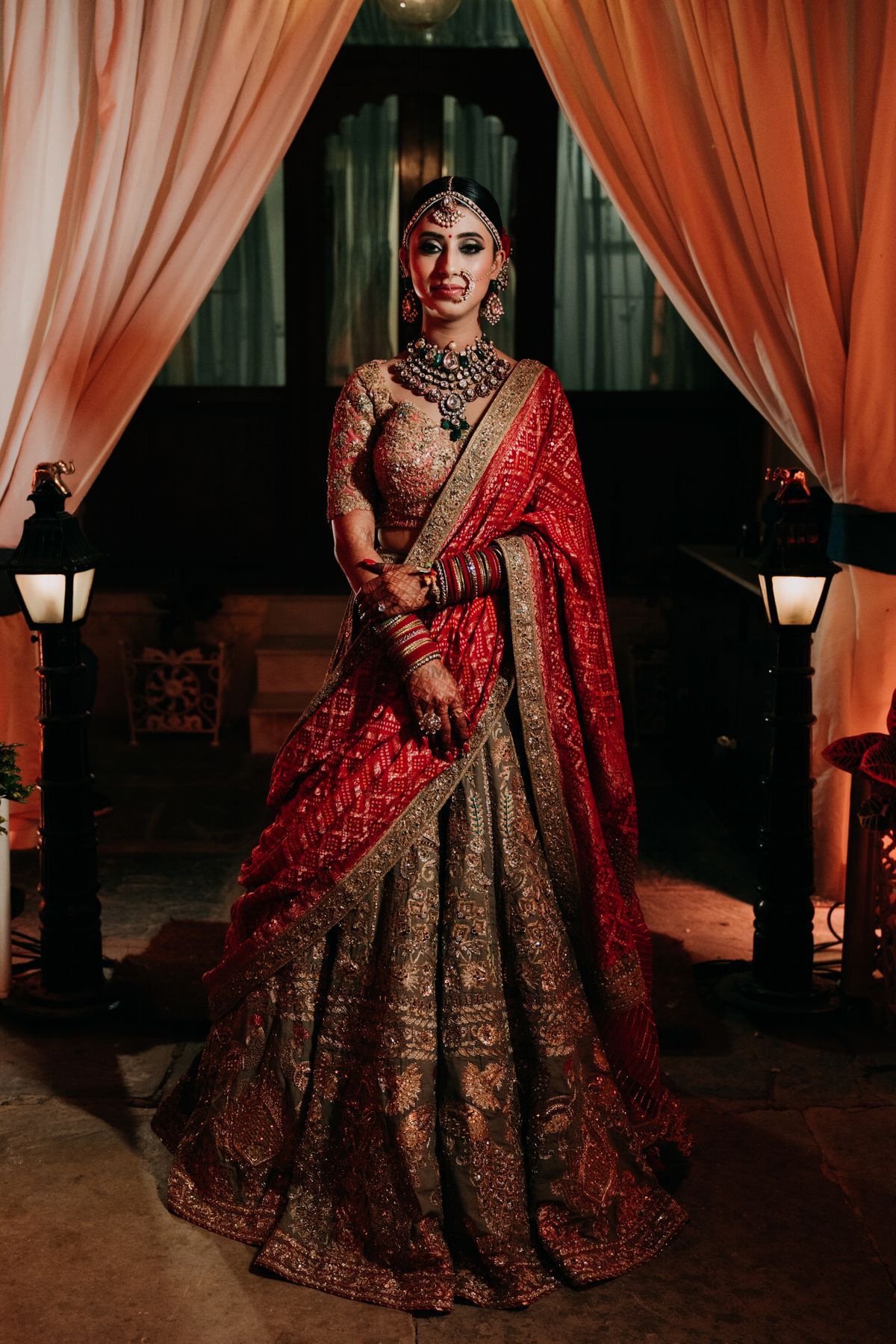 Elegant Destination Wedding With The Bride In An Earthy Toned Lehenga ...